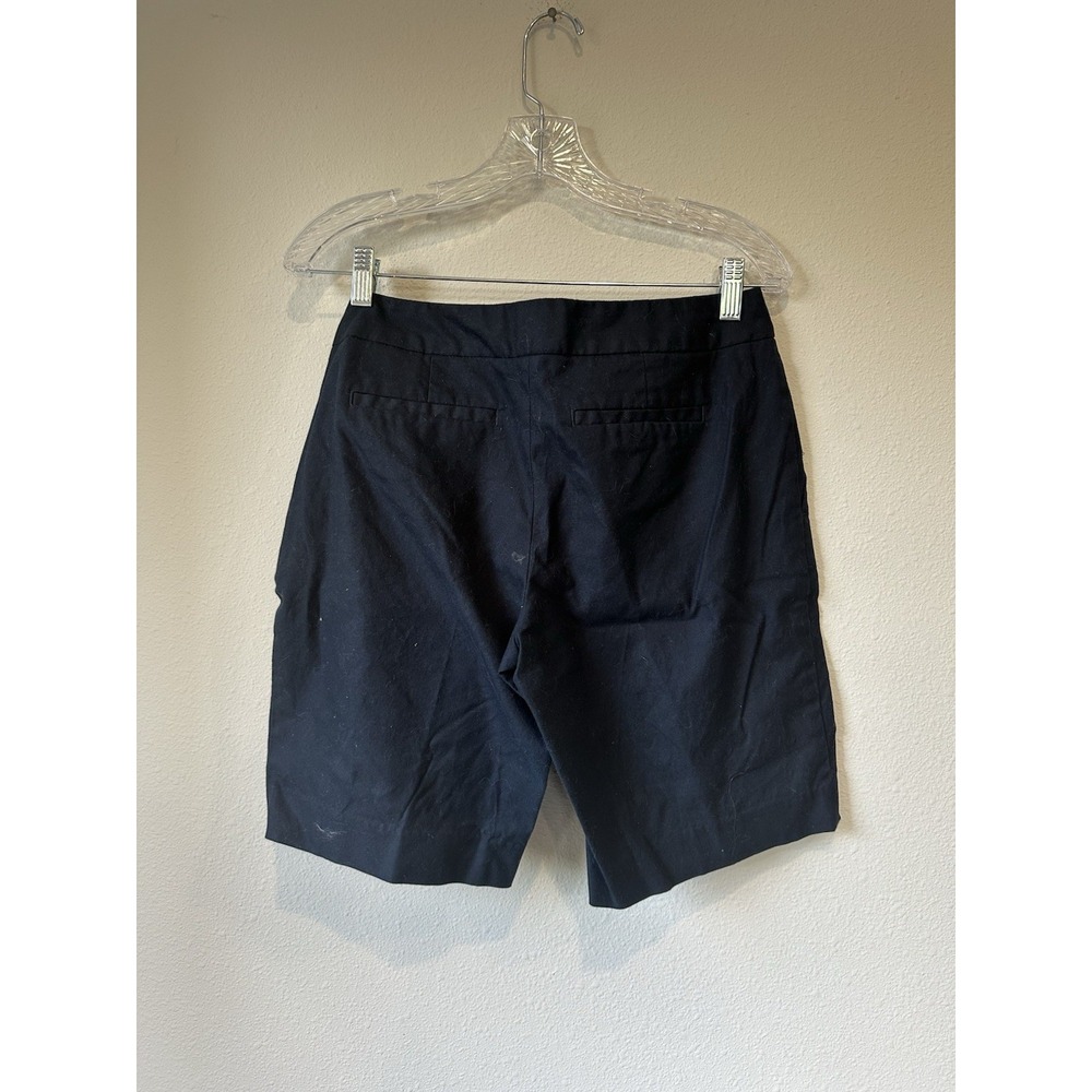 Banana Republic Women's Shorts Hampton Fit Size 6 Navy Blue Bermuda - Picture 7 of 7